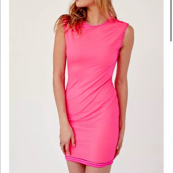 Silence + Noise Shadow Striped Muscle Tee Dress - Picture 2 of 14